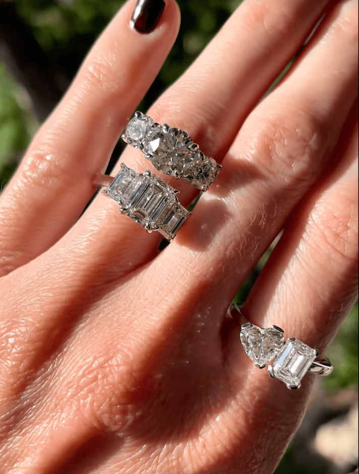 Past, Present, Future, but make it your style 💍 Round or Emerald?
Or do we need a third option for a treat yourself moment…our heart-shaped diamond ring?